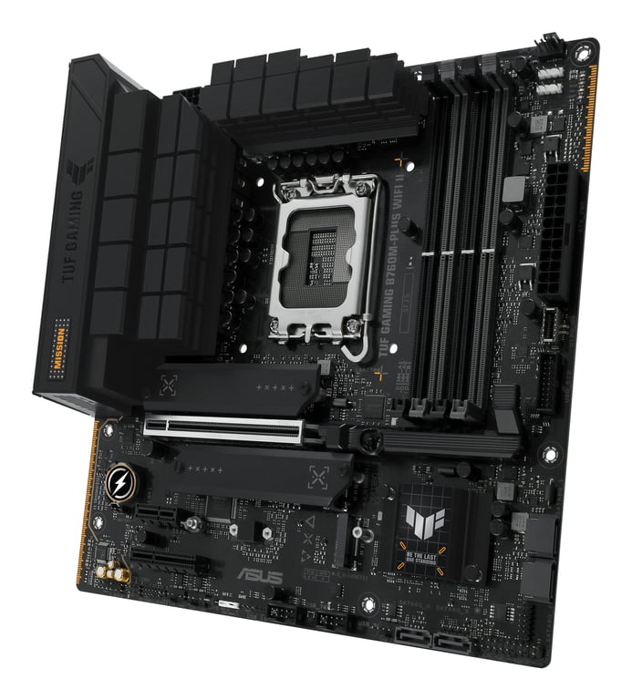 ASUS TUF GAMING B760M PLUS WIFI II - vue 3
