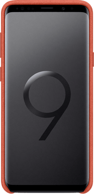 Coque pour Samsung Galaxy S9 + Alcantara Rouge Samsung