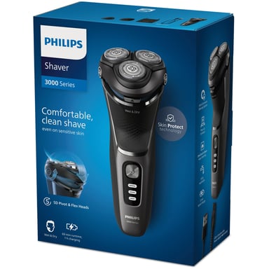 Philips S3343/13 Rasoio rotante da uomo Nero, Cromo