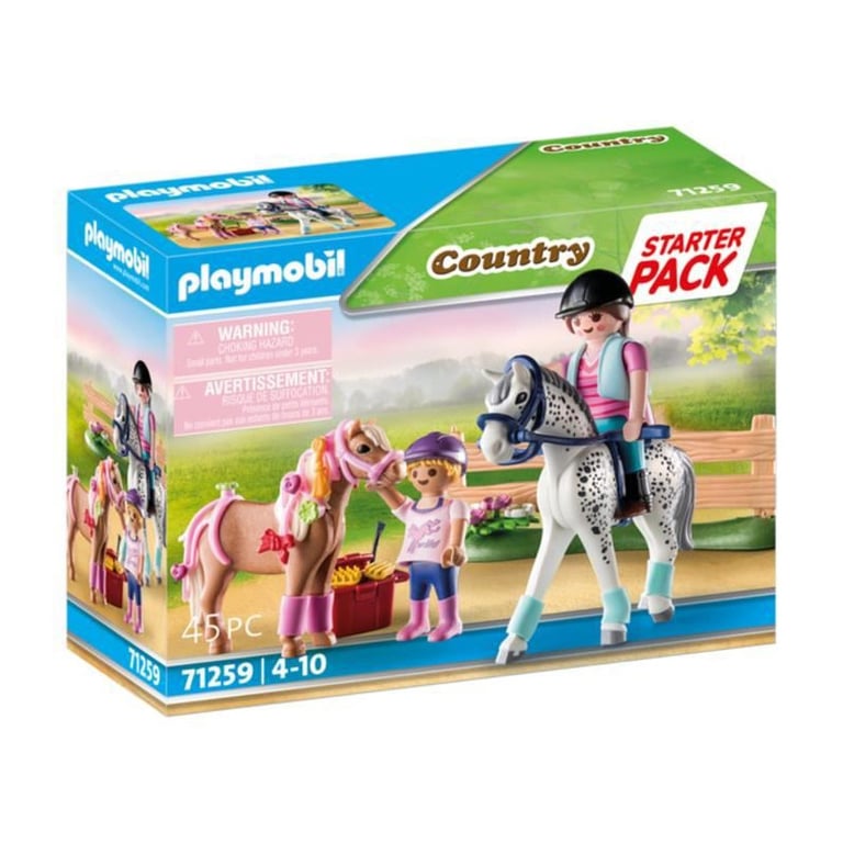 PLAYMOBIL 71259 Country Starter Pack Cavaliers et chevaux Neuf