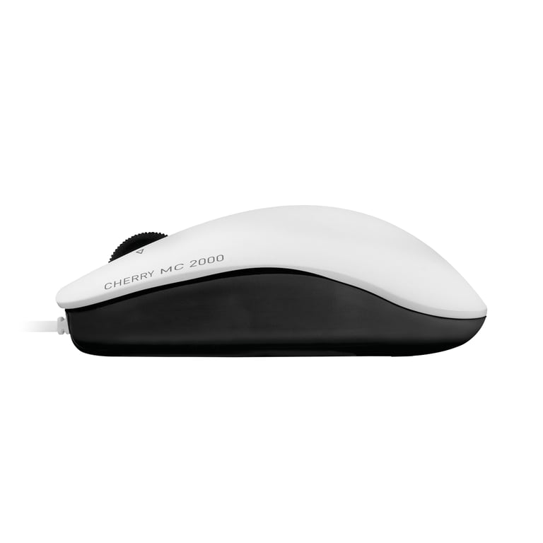 CHERRY MC 2000 Souris filaire, molette multi directionnelle, blanc grisé, USB - Neuf