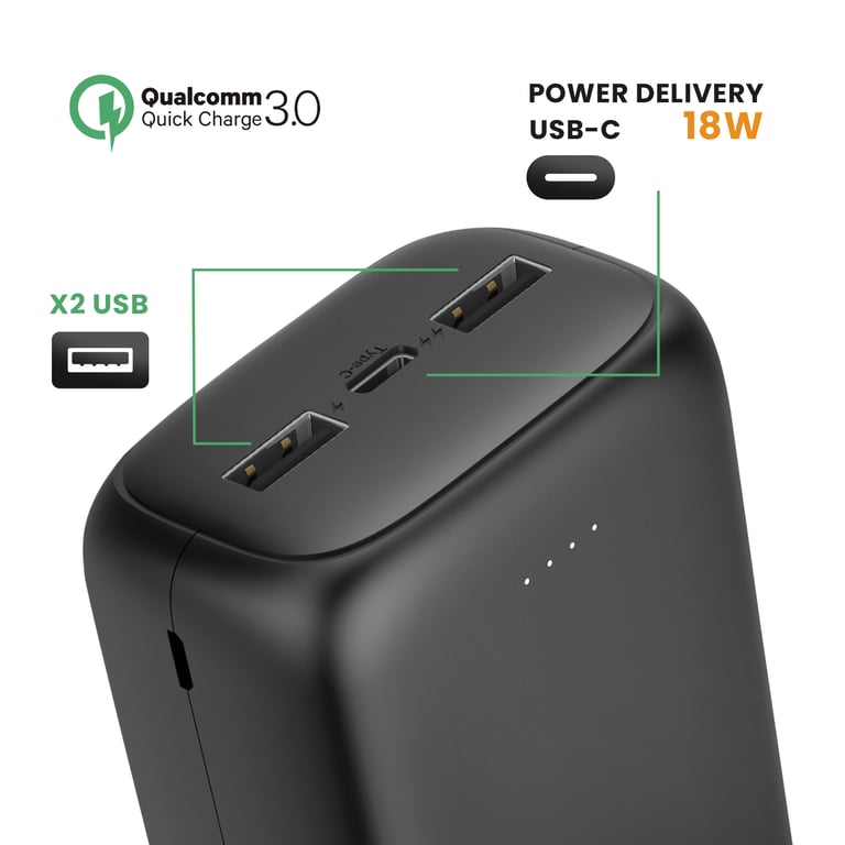 Akashi Batterie de Secours 30 000 mAh - vue 4