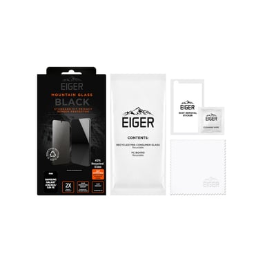 EIGER Mountain Glass - Cristal Templado Premium 2.5d Privacidad para Samsung Galaxy S25 FE / A57 5G