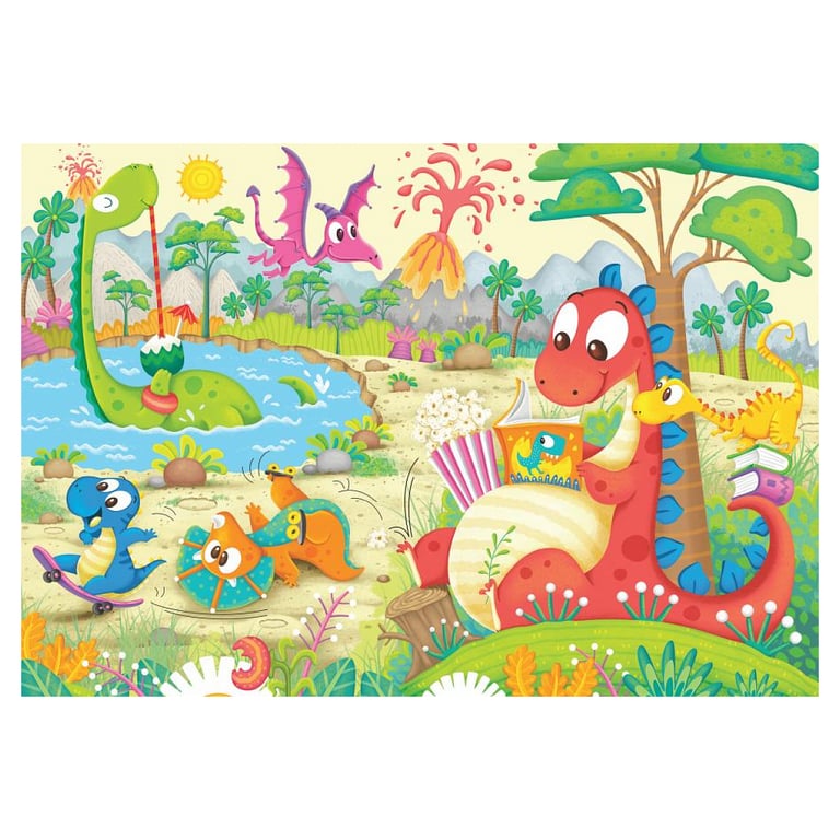 Puzzles 2 x 12 pièces : Mes dinos préférés Ravensburger France - vue 4