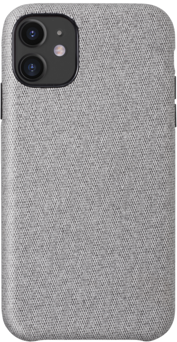Coque en tissu pour Apple iPhone 11, Gris Sabre