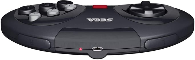 Retrobit - Sega Mega Drive Mando inalámbrico de 8 botones 2.4Ghz - Dongle USB/Puerto original incluido