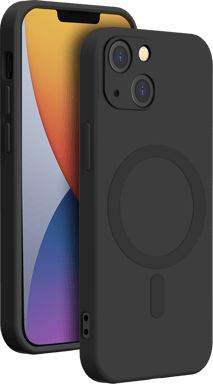 Funda compatible MagSafe Silicona Negra para iPhone 14 Bigben