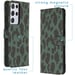 imoshion Design Softcase Bookcase pour Samsung Galaxy S21 Ultra - Green Leopard