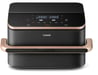 Cosori Dual Blaze Twinfry Chef Edition Double 10 L Autonome 2800 W Friteuse d'air chaud Gris foncé, Or rose