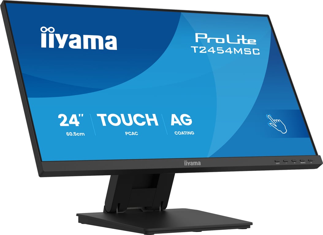iiyama ProLite T2454MSC-B3AG écran plat de PC 60,5 cm (23.8 ) 1920 x 1080 pixels Full HD LED Écran tactile Multi-utilisateur Noir - Neuf