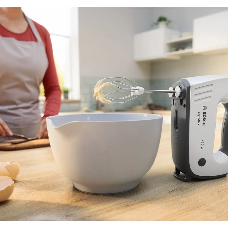 Batteur Bosch MFQ37470 – 750W, 5 Vitesses, Acier Inoxydable - vue 5