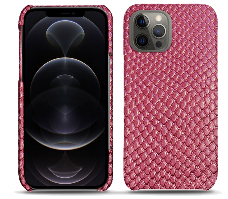 Coque cuir Apple iPhone 12 Pro Max - Coque arrièreRouge