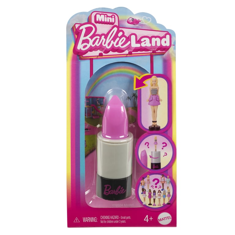 Poupée Mini Barbieland Fashionistas Mattel HYF19 – Figurine Surprise Dans Tube De Rouge À Lèvres - vue 2