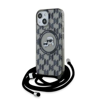 Custodia MagSafe per iPhone 15 con tracolla IML Monogram Crossbody Elegant