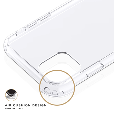 Guscio ibrido invisibile per Apple iPhone 11 Pro Max, trasparente