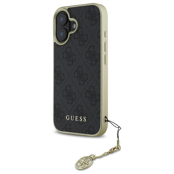 Coque pour iPhone 16 Plus Guess Hardcase 4G Charms Collection GUHCP16MGF4GBR