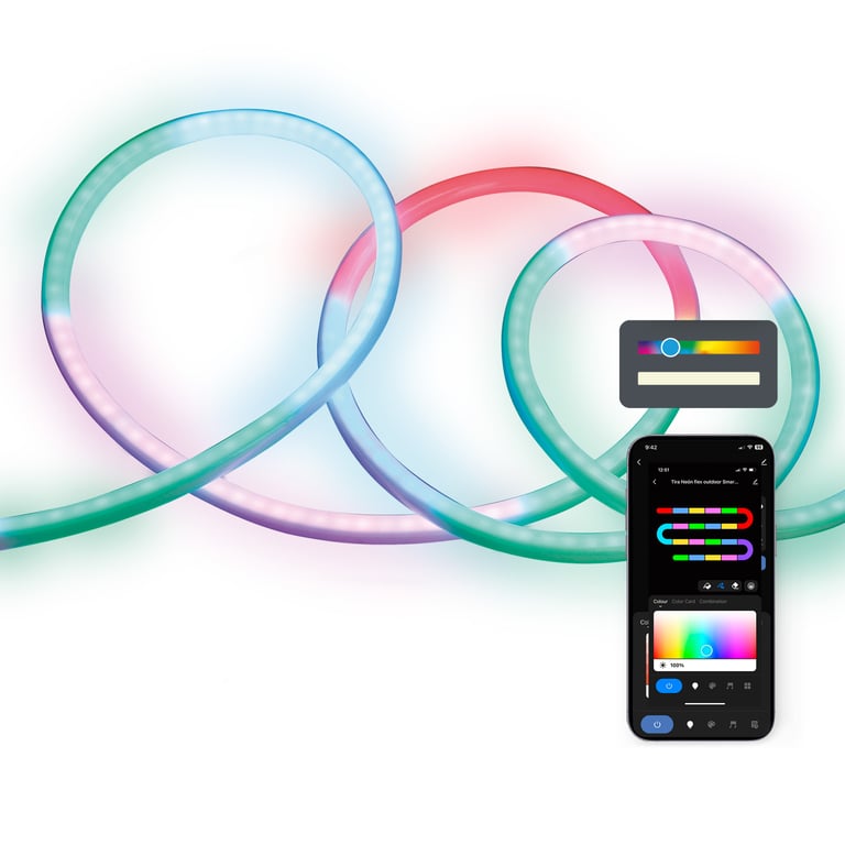 Néon LED Flexible Extérieur Ksix Smartled RGBIC IP65 5m Neuf