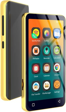 Lecteur MP3 de 4 pouce 80 Go avec Bluetooth et WiFi jaune
