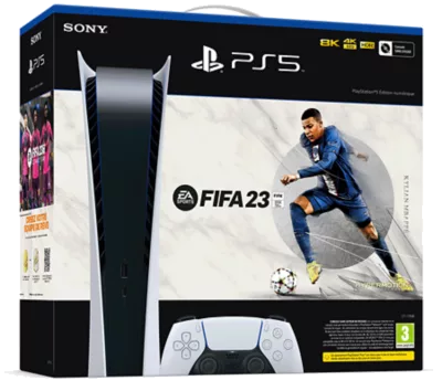 Console PlayStation 5 édition digitale avec FIFA 23