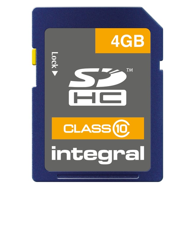 Integral Carte mémoire flash 4 Go Class 10 SDHC
