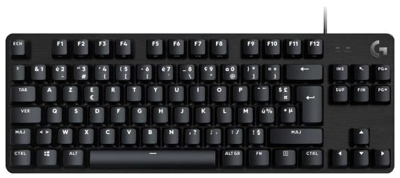 LOGITECH G - Clavier Gaming - G413 TKL SE - Mu00e9canique, Ru00e9trou00e9clairu00e9, Noir Aluminium