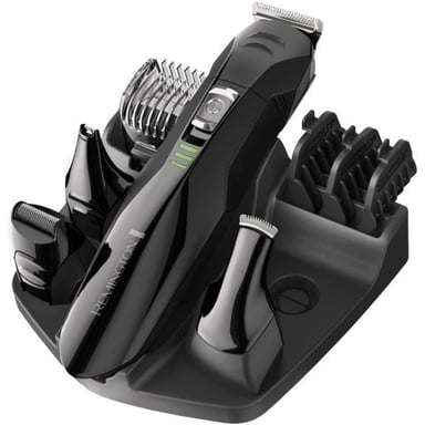 Remington PG6020 Tondeuse Multifonction Cheveux Barbe Visage, 4 Tetes Interchangeables, 4 Guides de Coupe, Résultat Professionnel