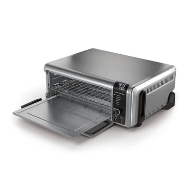 Ninja SP101 Unique 10 L Autonomo 2400 W Friggitrice ad aria calda nera, acciaio inox