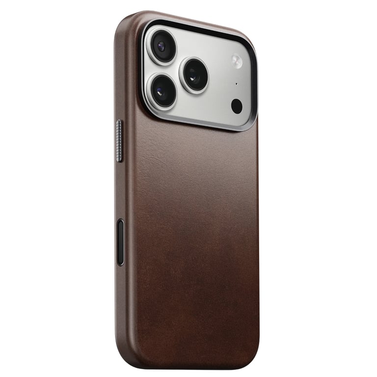 Nomad Funda para iPhone 17 Pro MagSafe de Cuero Horween Traditional Antichoque Marrón Oscuro - Nuevo