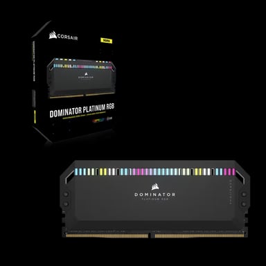 CORSAIR DRAM Memory Kit DOMINATOR PLATINUM RGB - 32GB (2 x 16GB Kit) - DDR5 6400MHz C32