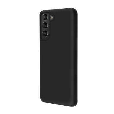 Custodia morbida in silicone gel per Samsung Galaxy S21 FE 5G, nero satinato