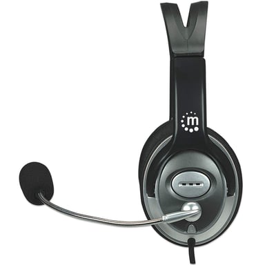 Manhattan 175555 Auricolare/Headset con archetto per chiamate/musica Nero