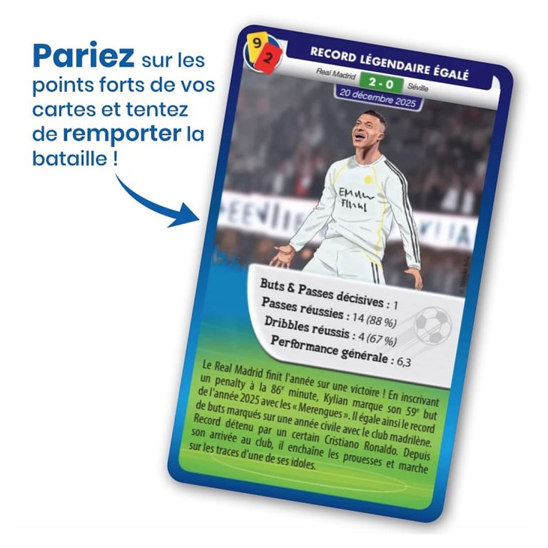 Jeu Classique Bioviva Défis Sports Kylian Mbappé – Jeu de Cartes Éducatif 2 à 6 Joueurs - vue 8