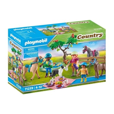 PLAYMOBIL - 71239 - Country - Jinetes, caballos y picnic