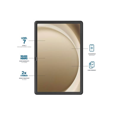 Eiger Cristal templado protector para Galaxy Tab A9 Plus en Cristal Templado Transparente