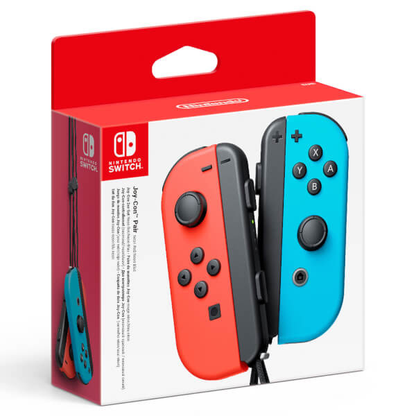 Nintendo Paire de manettes Joy-Con gauche rouge néon & droite bleu néon - Neuf