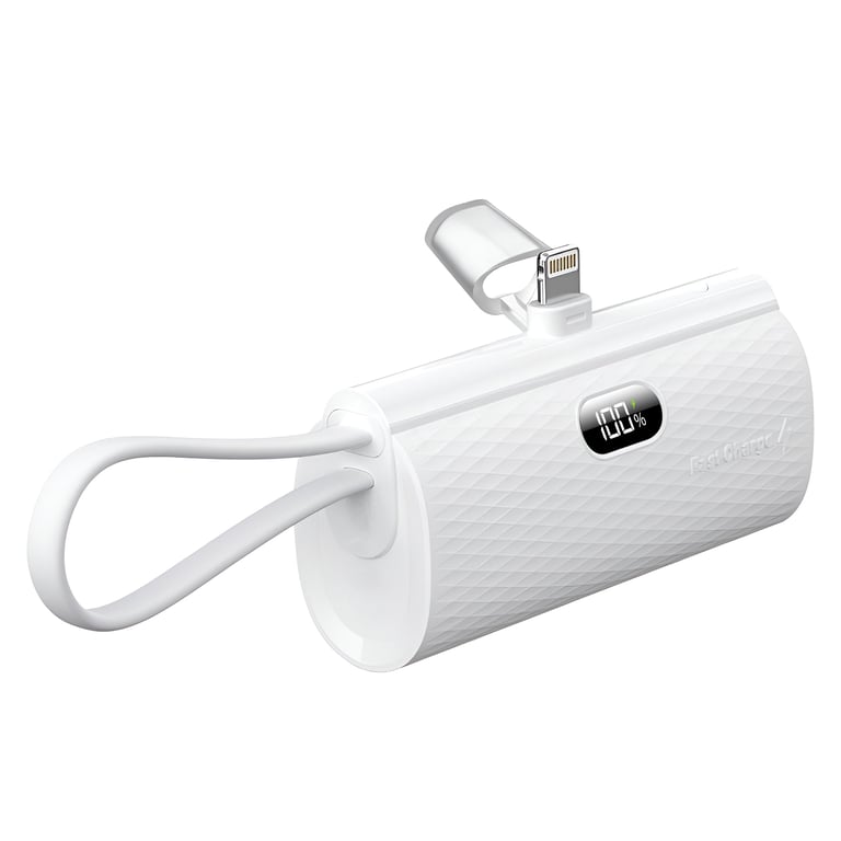 Chargeur Externe 5000mAh Connecteurs iPhone Lightning et USB C Neuf - vue 4