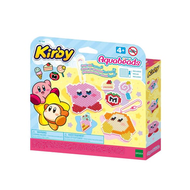 Kit porte-clés Aquabeads Kirby 700 perles activées à l'eau Multicolore