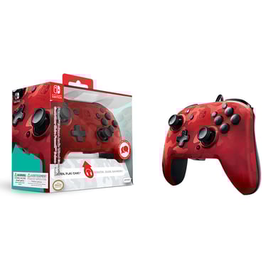 Manette de jeu Faceoff Deluxe+ Analogique/Numérique Nintendo Switch Rouge
