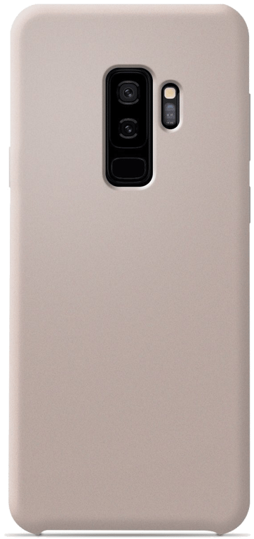 Coque silicone unie compatible Soft Touch Sable rosé Samsung Galaxy S9 Plus