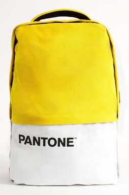 Pantone PT-BK102Y zaino Zaino normale Bianco, Giallo Poliestere