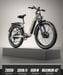 Vélo électrique S700 double moteur 2*1000 W, vitesse maximale 48 km/h, batterie SAMSUNG 48 V 17,5 Ah, pneus larges 26 x 3 pouces, vélo de montagne électrique pour hommes