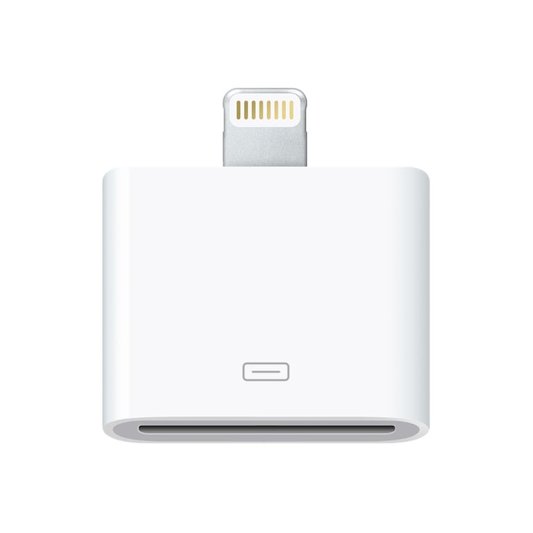 APPLE  MD823ZM/A changeur de genre de c&acirc;ble Lightning 30-pin Blanc - Neuf