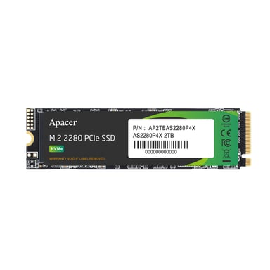Apacer AP512GAS2280P4X-1 unidad de estado sólido 512 GB M.2 PCI Express NVMe 3D NAND