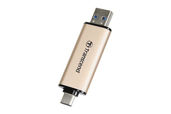 Transcend JetFlash 930C lecteur USB flash 256 Go USB Type-A / USB Type-C 3.2 Gen 1 (3.1 Gen 1) Or