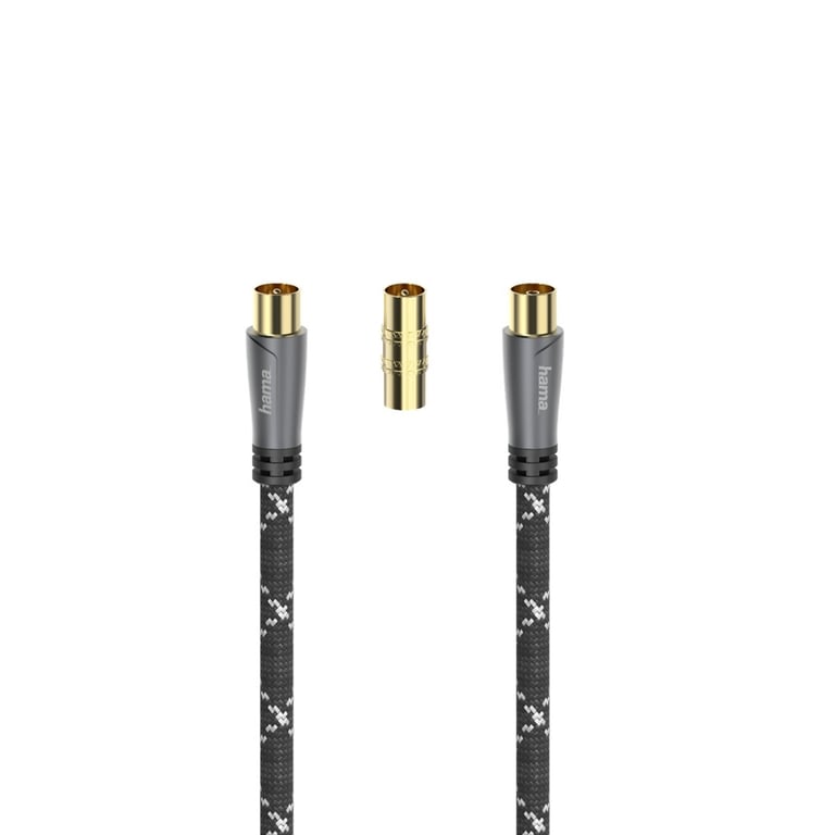 Hama 7205293 câble coaxial 3 m Noir, Blanc - Neuf
