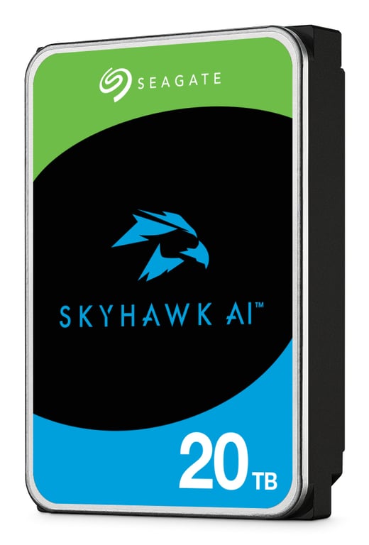 Seagate SkyHawk AI ST20000VE004 Disque dur 20 To interne 3.5 SATA 6Gb/ mémoire tampon : 512 Mo avec de Seagate Rescue Data Recovery - vue 2