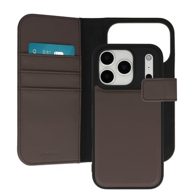 imoshion Étui portefeuille luxe 2-en-1 amovible pour Apple iPhone 17 Pro - Marron