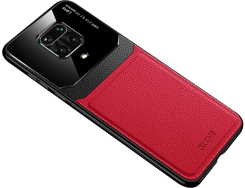 Coque Effet Cuir pour XIAOMI Redmi Note 9 Pro Plexiglass Protection