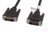 Lanberg CA-DVID-10CC-0030-BK Dvi-D (24+1Pol) Stecker auf Dvi-D (24+1Pol) Stecker Dual Link Kabel, 3m schwarz câble DVI Noir