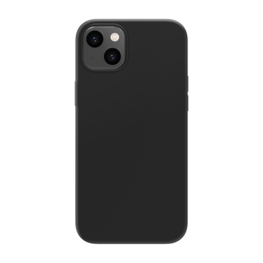 Custodia antiurto in morbido silicone gel per Apple iPhone 14 Plus, nero satinato